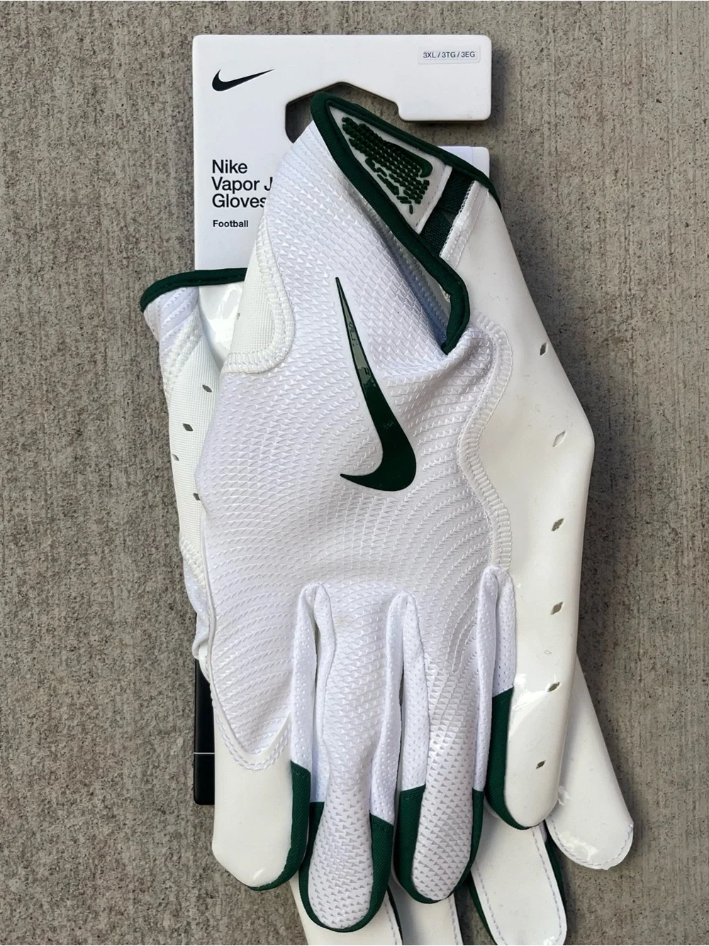 Nike VAPOR JET 8.0 NCAA Baylor Bears PE Football Gloves (HF5783-166) Size 3XL